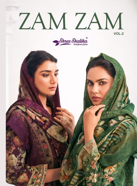 Zam Zam Vol 2 By Shree Shalika Lawn Cotton Wholesale Dress Material In India
